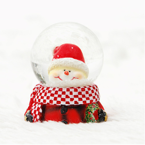 크리스마스 워터볼 스노우볼 4.5cm (눈사람얼굴)